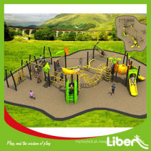 Parque de diversões Playground Plástico ao ar livre Slide Escalada Estrutura de brincar com frutas Tema Componentes